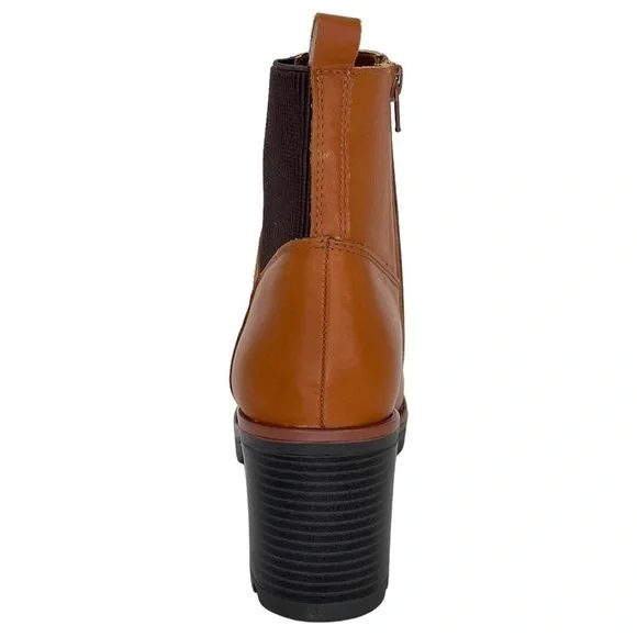 Naturalizer Womens Ankle Boots 10M Verney Cider Spice Waterproof Leather - Picture 6 of 13